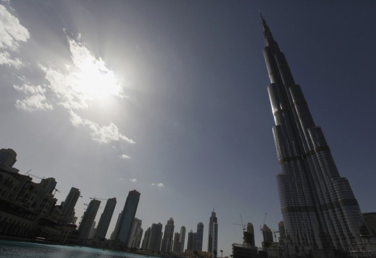 The Burj Khalifa, the world's tallest tower at a height of 828 metres (2,717 ft), is seen in Dubai February 5, 2012.