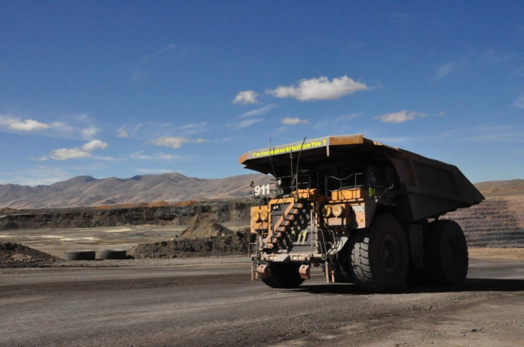 Truck at Newmont Mining's Twin Creek's, Nev., operation