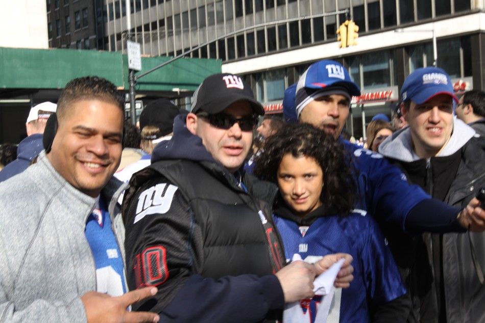 Fans Pose at the Parade