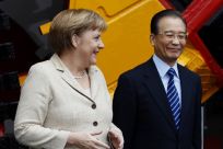 Angela Merkel and Chinese Premier Wen Jiabao