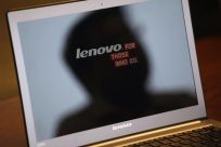 A Lenovo Ultrabook is displayed during Reuters China Investment Summit in Hong Kong