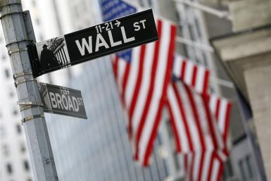A Wall St. sign is seen outside the New York Stock Exchange