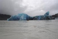 An iceberg, broken off from the glacier after Tuesday&#039;s earthquake, is seen in the Tasman Lake, 200km (124 miles) southeast of Christchurch in this handout photograph released February 23, 2011.