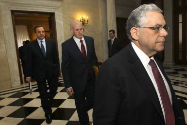 Greece political leaders met Wednesday