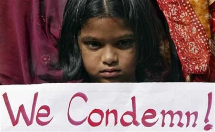 Little protester in India
