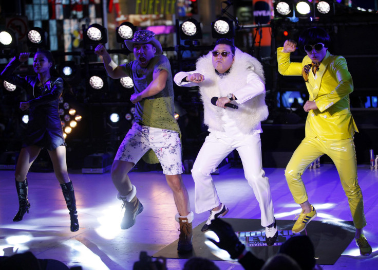 PSY performs during New Year's Eve celebrations