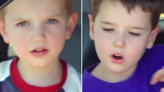 Charles and Braden Powell are shown in these 2011 file photos.
