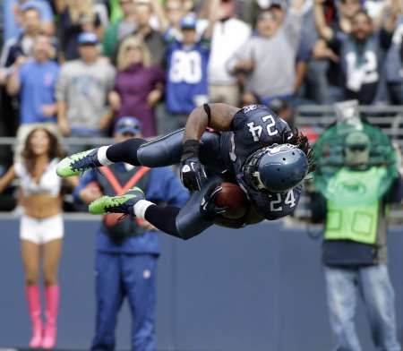 Seattle Seahawks Running Back Marshawn Lynch