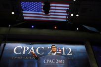 U.S. Republican presidential candidate and former Massachusetts Governor Mitt Romney addresses the American Conservative Union&#039;s annual Conservative Political Action Conference (CPAC) in Washington, February 10, 2012.