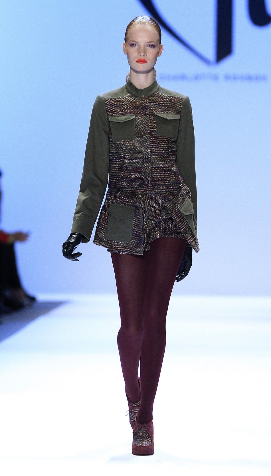A model presents a creation from the Charlotte Ronson FallWinter 2012 collection during New York Fashion Week February 10, 2012. 