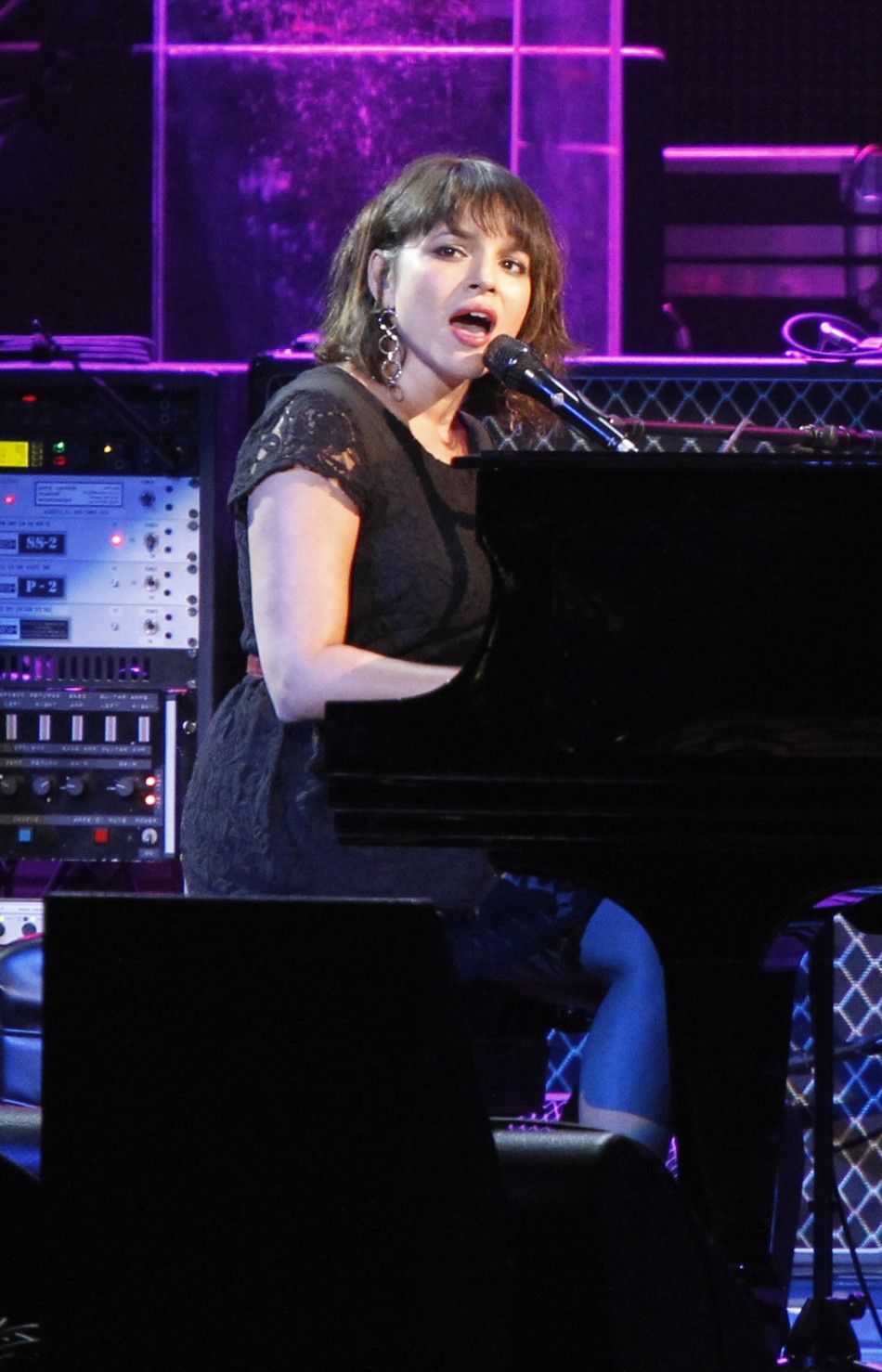 Singer Norah Jones performs quotOh Darlingquot during the 2012 MusiCares Person of the Year tribute honoring Paul McCartney in Los Angeles 