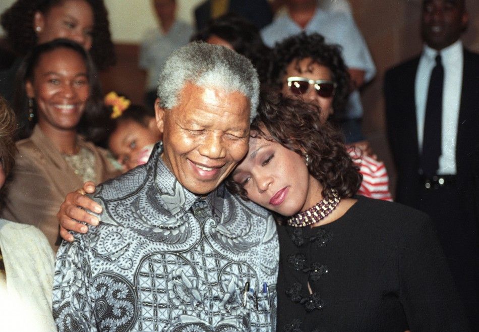 1994 -- Whitney Houston and Nelson Mandela