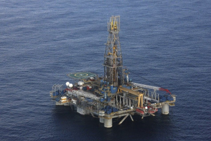 The Homer Ferrington gas drilling rig, operated by Noble Energy and drilling in an offshore block on concession from the Cypriot government, is seen during President Demetris Christofias' visit in the east Mediterranean, Nicosia November 21, 2011.
