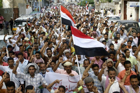 Yemen: Anti-government protesters march in the southern city of Aden.