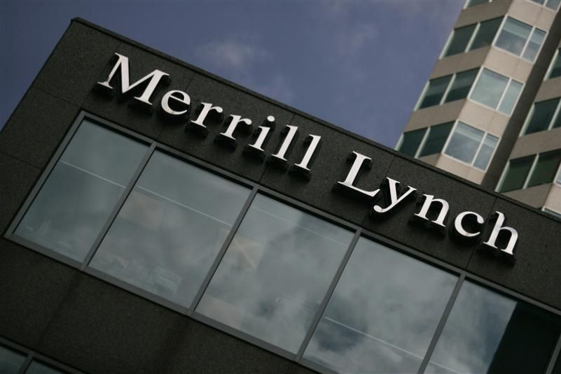 A Merrill Lynch sign is seen in Toronto