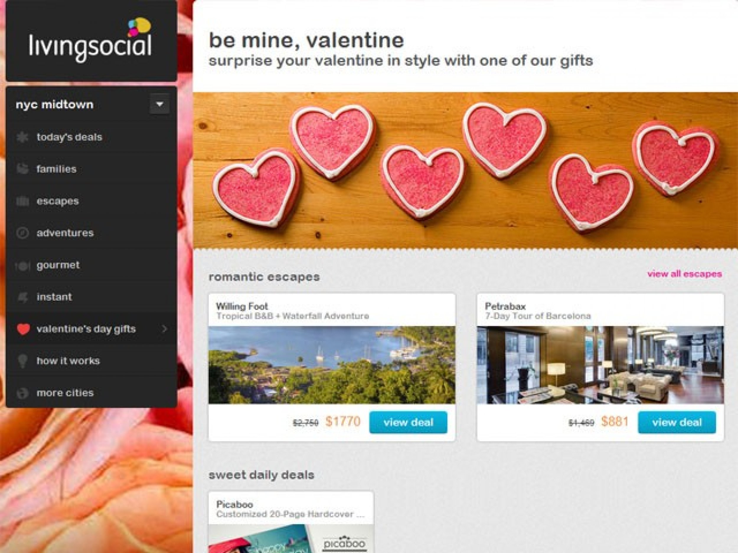 Deals on Groupon, Living Social