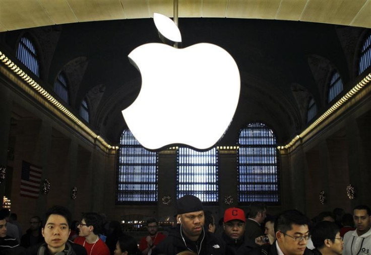 Customers buy Apple products inside the newest Apple Store during its opening on the East Balcony in the main lobby of New York City&#039;s Grand Central Station