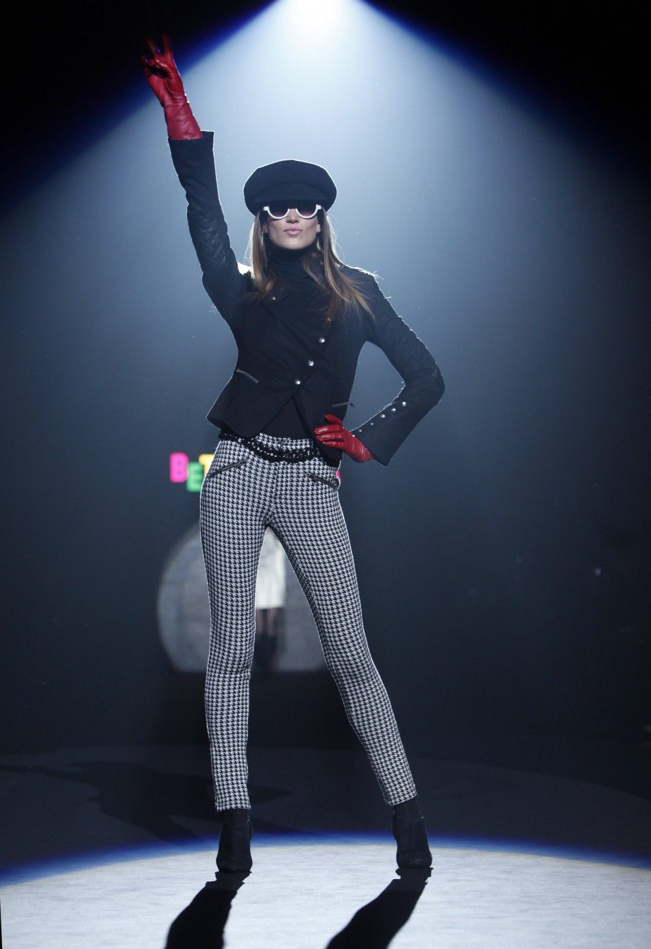 A model presents a creation at the Betsey Johnson New York FallWinter 2012 collection during New York Fashion Week February 13, 2012. 
